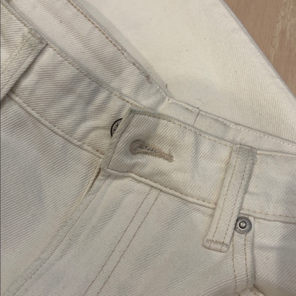 H&M white barrel jeans, Size 2 - Picture 4 of 5
